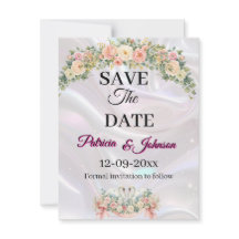Swans Save the Date Wedding Card