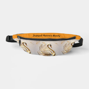 "Swan's Serene Symphony" Bum Bags