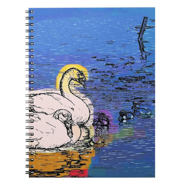 SWANS SPIRAL NOTEBOOK (Front)