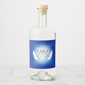 Swan's Wedding Liquor Bottle Label
