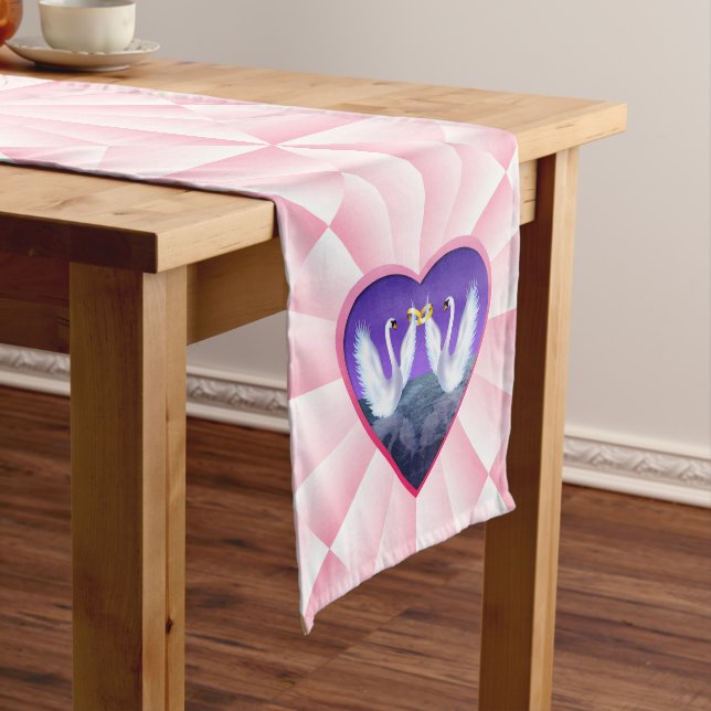 Swan's Wedding Short Table Runner (In Situ)