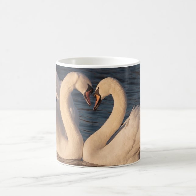 Swans White Coffee Mug (Center)