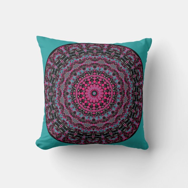 Swansea Kaleidoscope Pillow in 2 Sizes (Front)