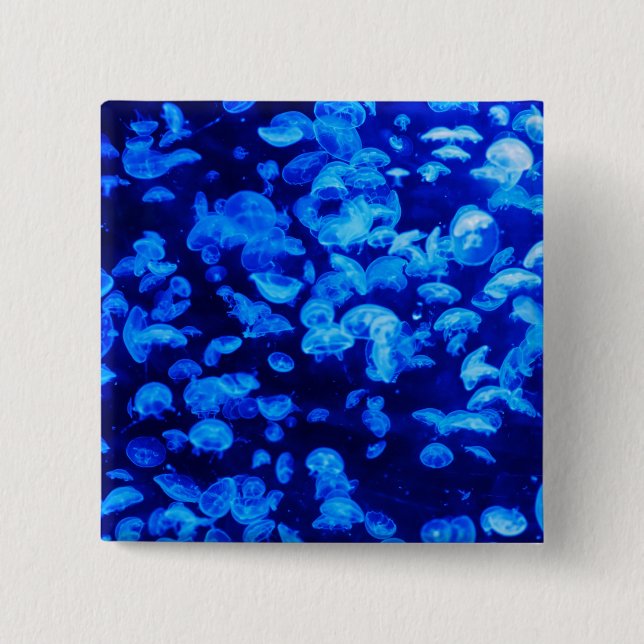 Swarm of Jellyfish 15 Cm Square Badge (Front)