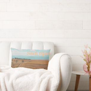 Swartland Fields Mountains View South Africa ZA Lumbar Cushion