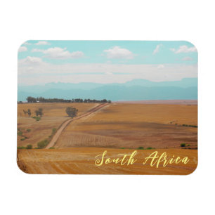 Swartland Fields Mountains View South Africa ZA Magnet