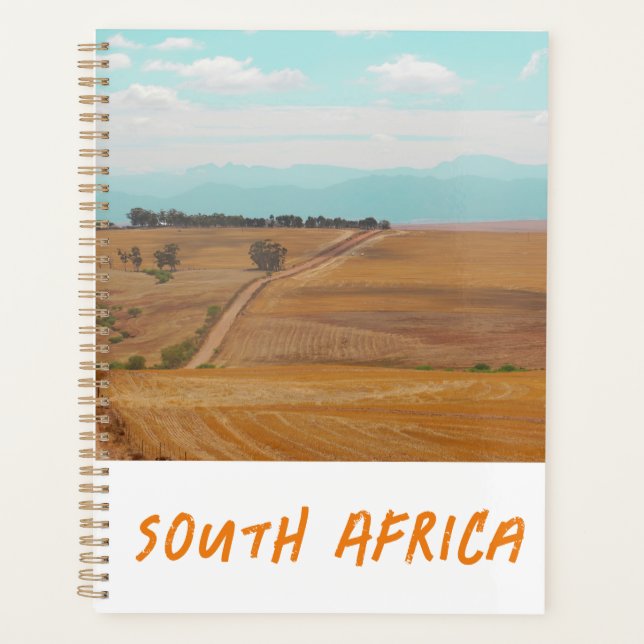 Swartland Fields Mountains View South Africa ZA Planner (Front)