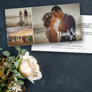 Swashy Retro Font 3 Wedding Photos Thank You