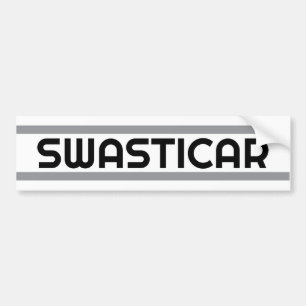 SWASTICAR BUMPER STICKER