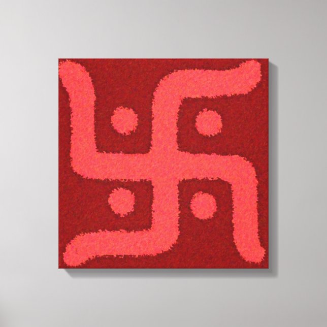 Swastik2 Stretched Canvas Print (Front)