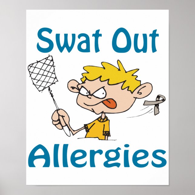 Swat Out Allergies Poster (Front)