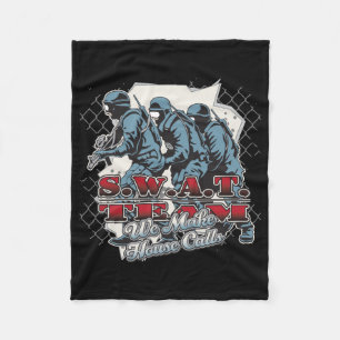 SWAT Team House Calls Fleece Blanket
