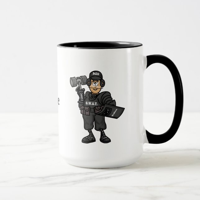 SWAT Team Policeman Mug (Right)