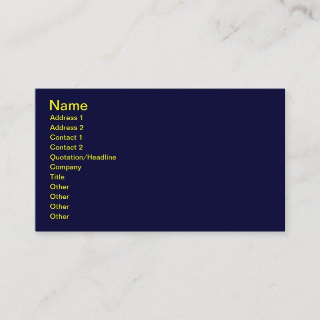 SWATCH  IT BUSINESS CARD (Front)