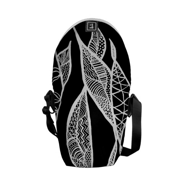 Sway (Black Background) Courier Bag (Back Open)