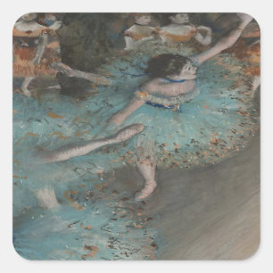 Swaying Dancer by Degas Square Sticker