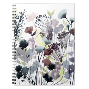 Swaying Florets II Spiral Notebook