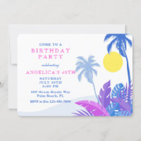 Swaying Palm Trees Birthday