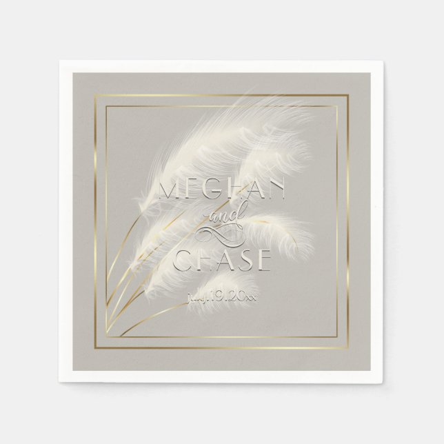 Swaying Pampas Grass Napkin (Front)