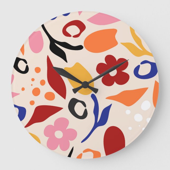 Swaying Petals Large Clock (Front)