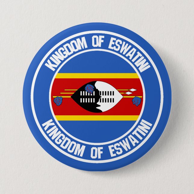 Swaziland ( Eswatini ) Round Emblem 7.5 Cm Round Badge (Front)