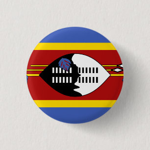 Swaziland Flag 3 Cm Round Badge