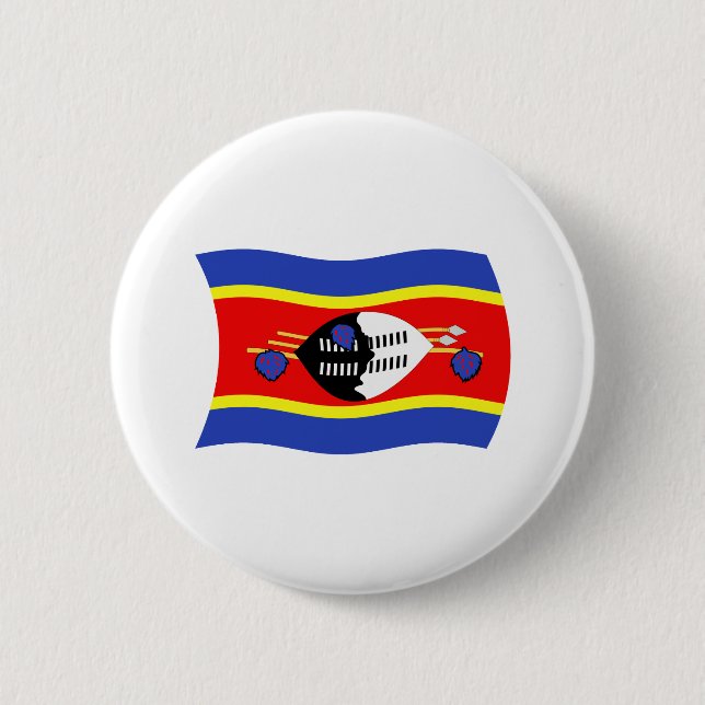 Swaziland Flag Button (Front)