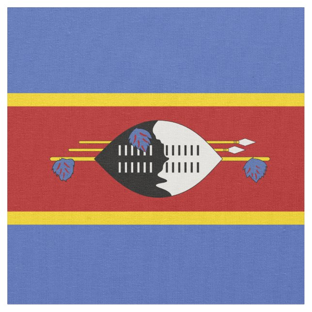 Swaziland flag fabric (Close Up)