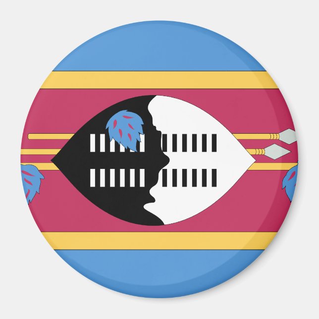 Swaziland Flag Magnet (Front)