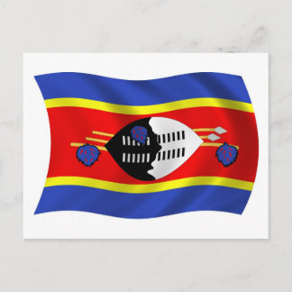 Swaziland Flag Postcard