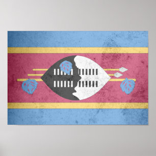Swaziland Flag Poster