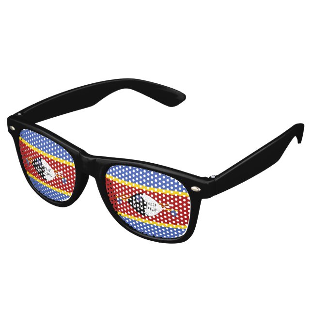 Swaziland flag retro sunglasses (Angled)