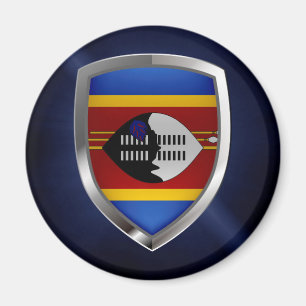 Swaziland Metallic Emblem Magnet