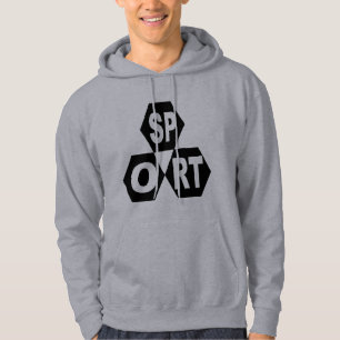Sweat à capuche gris  DESIGN  SPORT  Hoodie
