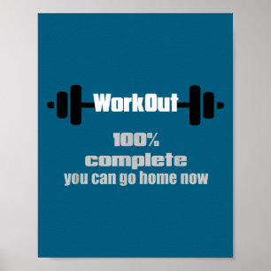 Sweat Activated Motivational Workout Complete Gym Poster