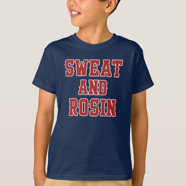 Sweat And Rosin - New York Baseball Player T-Shirt (Front)