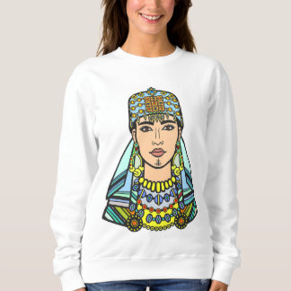 sweat avec visage de femme amazigh sweatshirt