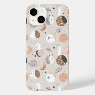 Sweat Dream Bunnies In Space Pattern Case-Mate iPhone 14 Case