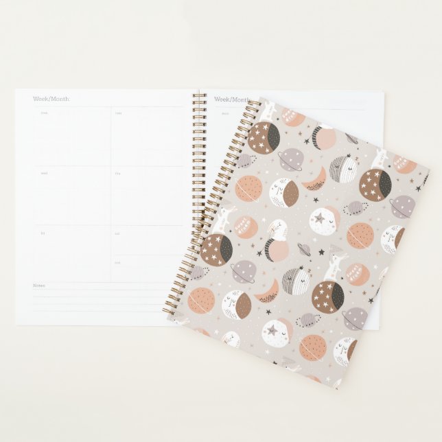 Sweat Dream Bunnies In Space Pattern Planner (Display)