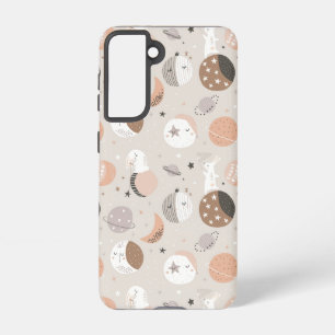 Sweat Dream Bunnies In Space Pattern Samsung Galaxy Case