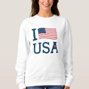 Sweat Femme White BASIC I Coils the USA Sweatshirt