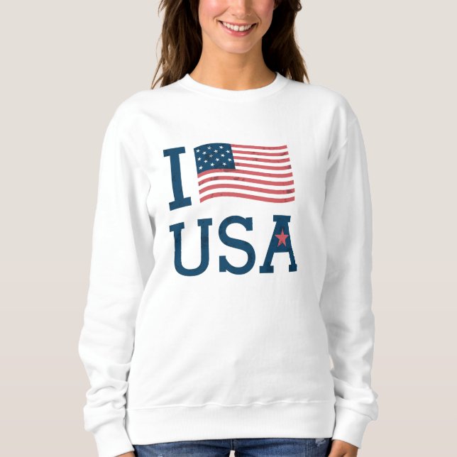 Sweat Femme White BASIC I Coils the USA Sweatshirt (Front)