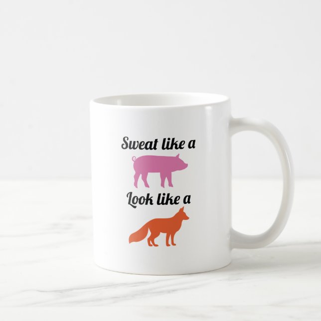 Sweat Like A Pig Coffee Mug (Right)