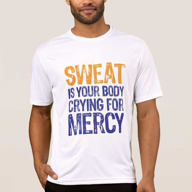 Sweat Mercy Orange Blue T-Shirt (Front)
