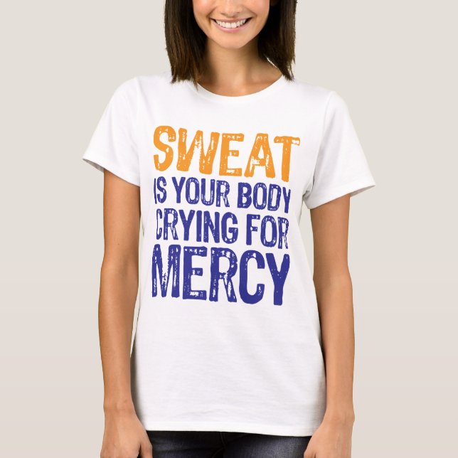 Sweat Mercy Orange Blue T-Shirt (Front)