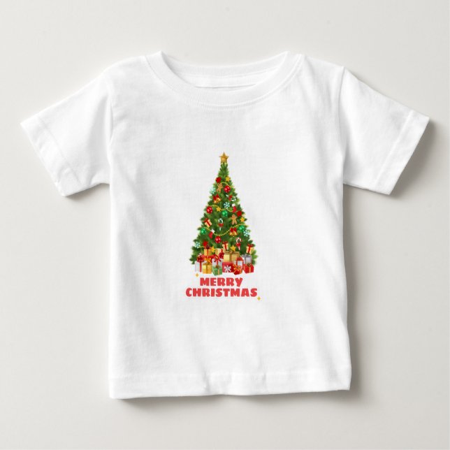 Sweat Merry And Bright Christmas Family Holiday  Baby T-Shirt (Front)