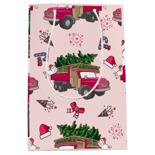 Sweat Merry and Bright Christmas Family Holiday Medium Gift Bag