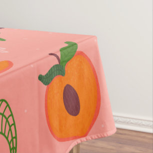 Sweat peach pattern tablecloth