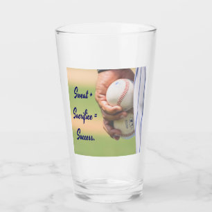 Sweat plus Sacrifice equals Success BASEBALL Glass