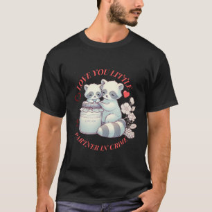 Sweat ras du cou Love Raccoons, sweat-shirt rétro T-Shirt